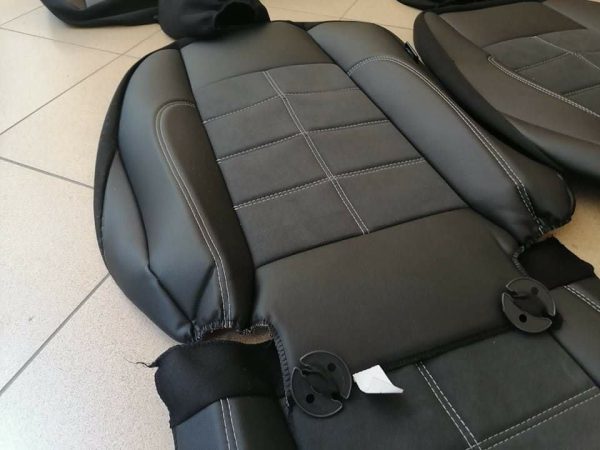 Coprisedili per VW Touran alcantara ed ecopelle - immagine 3