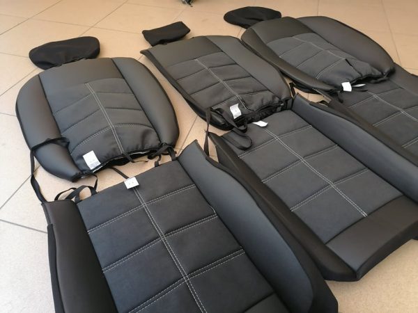 Coprisedili per VW Touran alcantara ed ecopelle - immagine 8