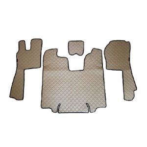 Tappetini in pelle per Scania R Automatico (2009 – 2013) beige