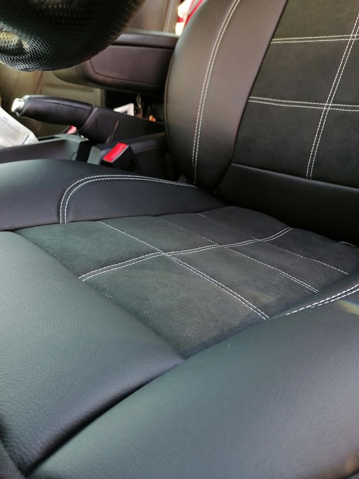 Aramox Coprisedili Anteriori In Pelle PU – Fodere Per Auto, Universali Per Berlina E SUV, Antiscivolo, Facili Da Pulire