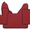 Tappetini in pelle per DAF XF 106 Automatico - rosso