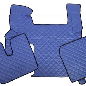 Tappetini in pelle per MAN TGX Automatico (+2 Части) blu