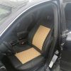 Set completo di coprisedili extra lusso trapuntati e in ecopelle beige - immagine 8