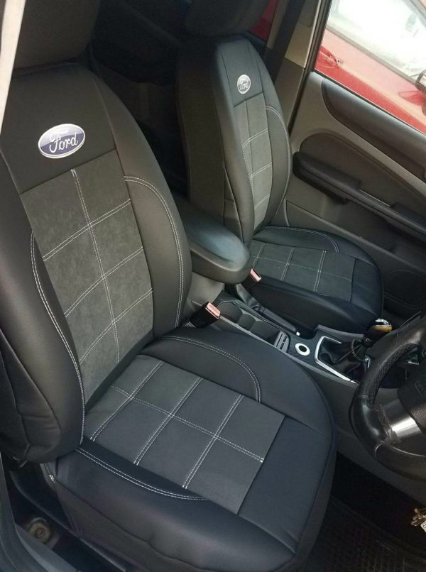 Coprisedili Ford Fiesta - alcantara ed ecopelle - immagine 2