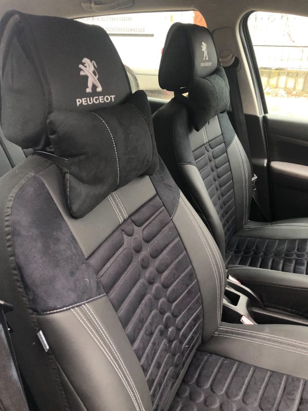 Coprisedili Peugeot 307  - Alcantara goffrata ed ecopelle - immagine 4