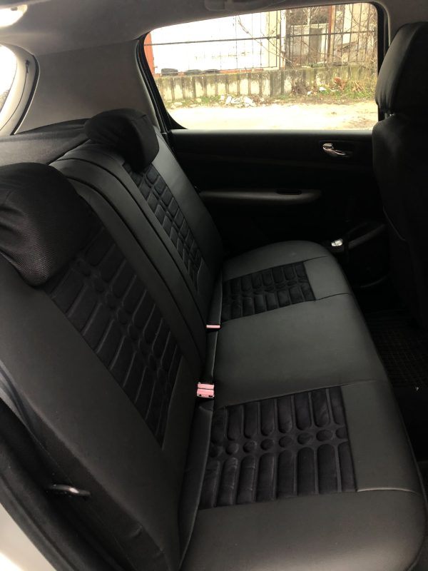 Coprisedili Peugeot 307  - Alcantara goffrata ed ecopelle - immagine 2