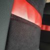 Coprisedili LUX alcantara traforata e ecopelle - nastro rosso - immagine 9