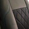 Coprisedili alcantara traforata e ecopelle - fili blu - immagine 6