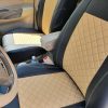 Set completo di coprisedili extra lusso trapuntati e in ecopelle beige - immagine 6
