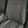 Set completo di rivestimenti per sedili in trapuntato extra lusso ed ecopelle - 1+1 Solo sedili anteriori - immagine 5