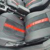 Coprisedili LUX alcantara traforata e ecopelle - nastro rosso - immagine 5