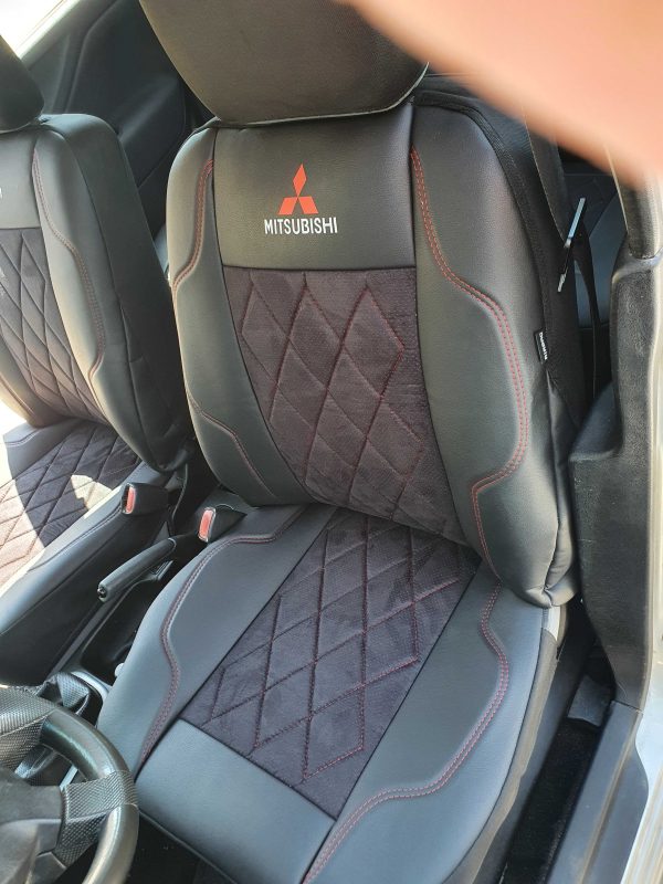 Coprisedili Mitsubishi Spacestar - alcantara traforata e ecopelle - immagine 2