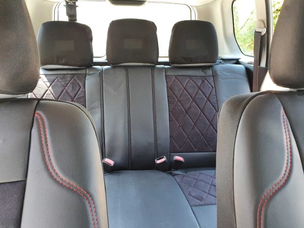 Coprisedili Mitsubishi Spacestar - alcantara traforata e ecopelle - immagine 5