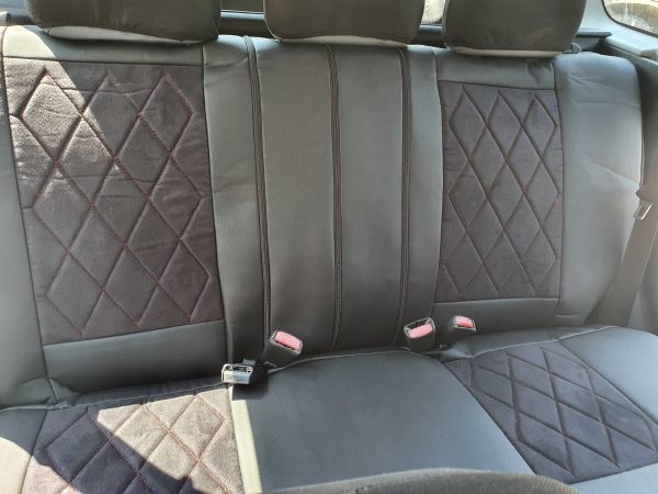 Coprisedili Mitsubishi Spacestar - alcantara traforata e ecopelle - immagine 4