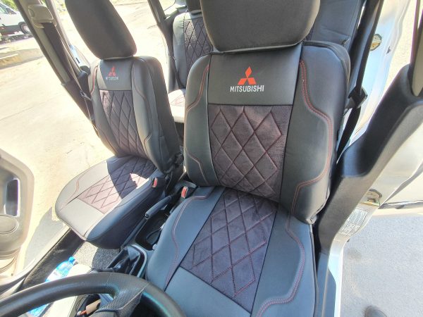 Coprisedili Mitsubishi Spacestar - alcantara traforata e ecopelle