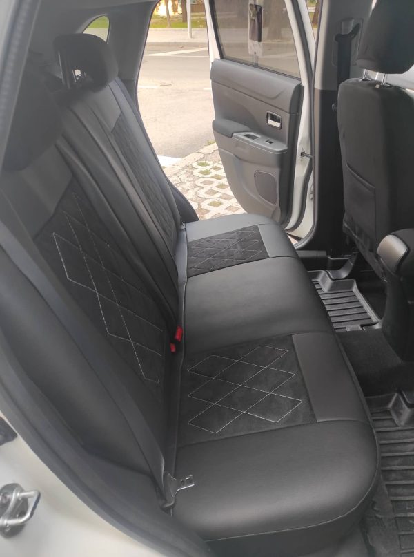 Coprisedili Mitsubishi ASX - alcantara traforata e ecopelle - immagine 5