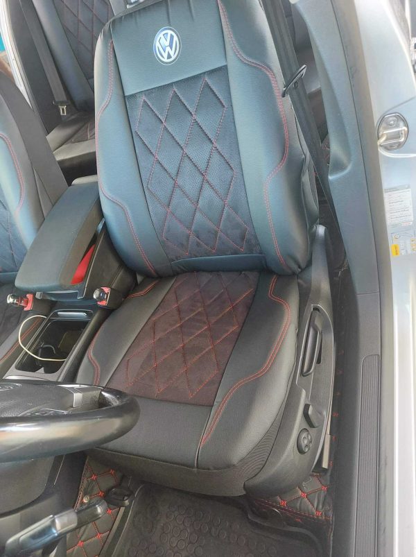 Coprisedili VW Passat - alcantara traforata e ecopelle - immagine 6