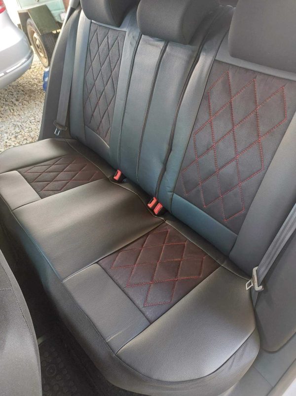 Coprisedili VW Passat - alcantara traforata e ecopelle - immagine 5