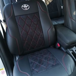 Coprisedili Toyota Avensis – alcantara traforata e ecopelle