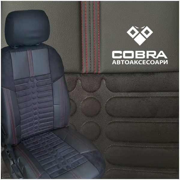 Coprisedili Dacia Duster - Alcantara goffrata ed ecopelle - immagine 5