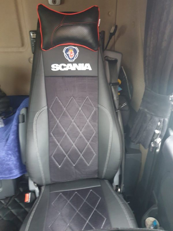 Coprisedili Scania R/G/P  - Alcantara traforata - due sedili diversi