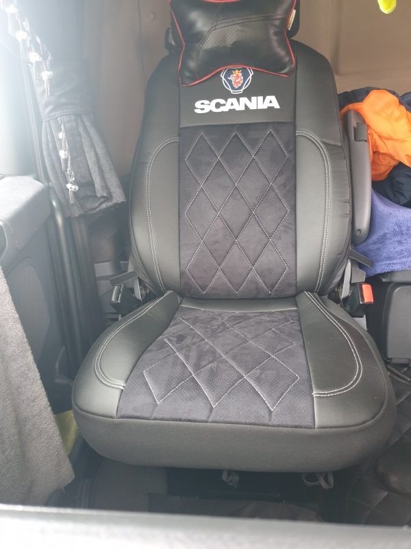 Coprisedili Scania R/G/P  - Alcantara traforata - due sedili diversi - immagine 2