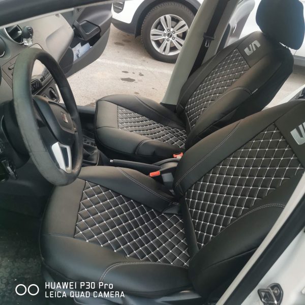 Coprisedili Seat Ibiza - trapuntato e ecopelle - immagine 4