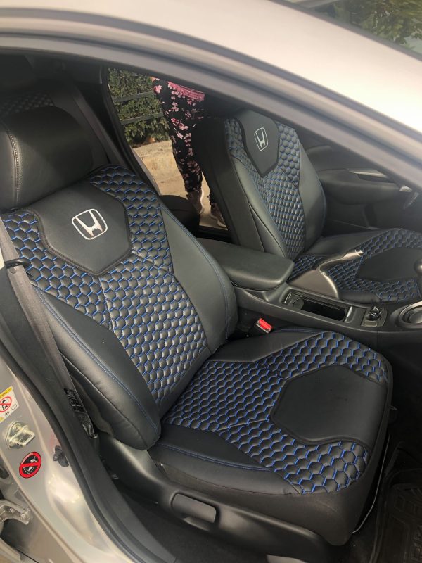 Coprisedili Honda Civic - ecopelle trapuntata di alta qualità premium lux - immagine 2