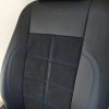 Per i sedili anteriori 1+1 di rivestimenti per sedili in alcantara traforata e ecopelle - immagine 6
