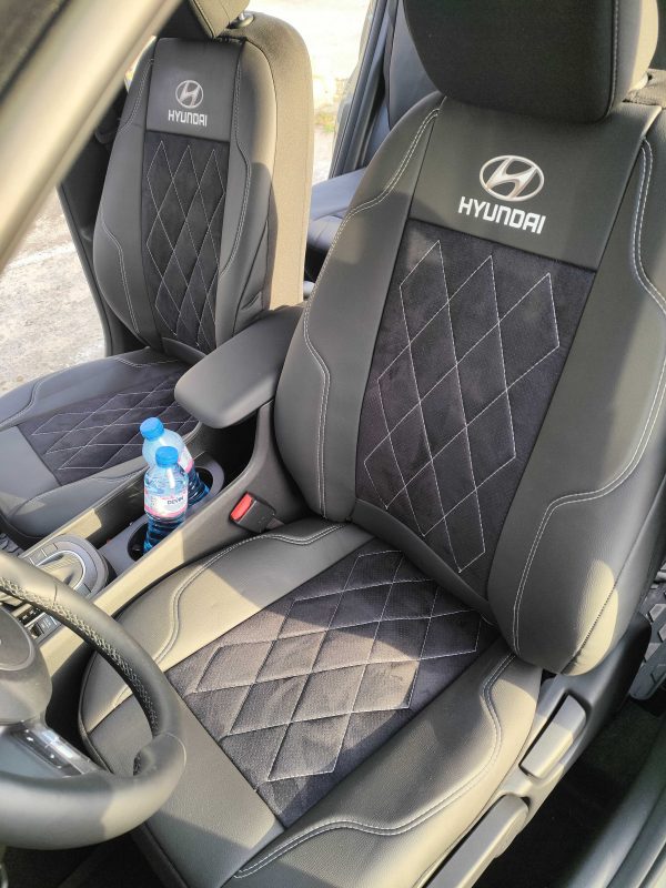 Coprisedili Hyundai Kona - alcantara traforata e ecopelle