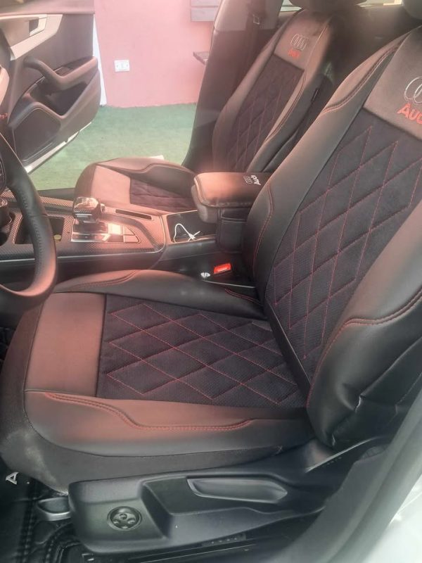 Coprisedili Audi A5 - alcantara traforata e ecopelle - immagine 3