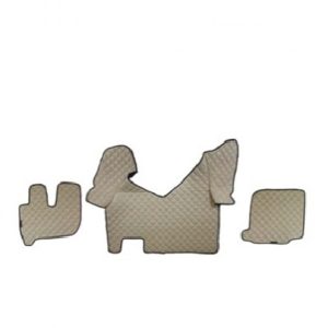 Tappetini in pelle per Iveco Hi-Way Automatico – Beige