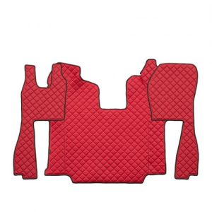 Tappetini in pelle per SCANIA R Automatico (2009 – 2013) Rosso