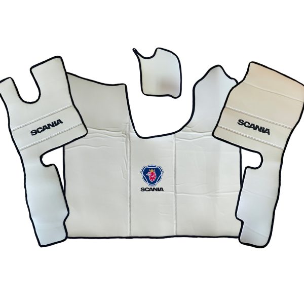 Tappetini in pelle per SCANIA R (2016+) - Pelle liscia beige