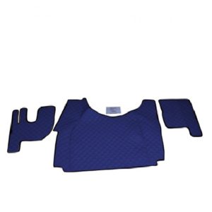 Tappetini in pelle per Renault T con pavimento su due livelli – Blu