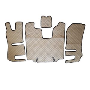 Tappetini in pelle per SCANIA R Automatico (Dopo il 2013) Beige