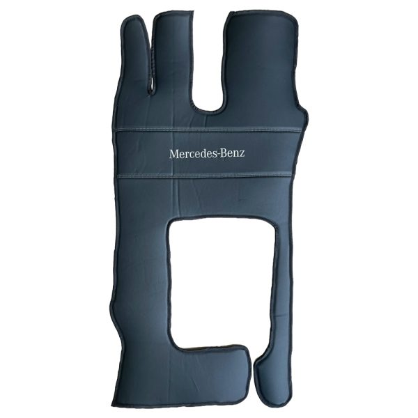 Tappetini in pelle per Mercedes Actros F (2021+) - pelle nera liscia - immagine 3