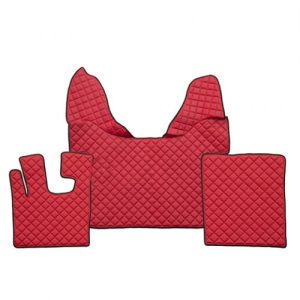Tappetini in pelle per DAF XF 105 Automatico – Rosso