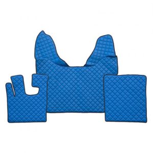 Tappetini in pelle per DAF XF 105 Automatico – Blu