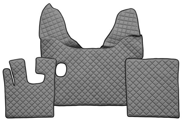 Tappetini in pelle per DAF XF 105 trasmissione manuale - Grigio