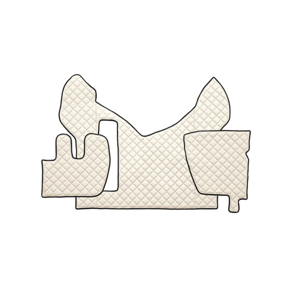 Tappetini in pelle per Renault Premium Automatico (2005-2013) Beige