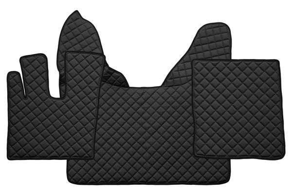 Tappetini in pelle per DAF XF 106 Automatico - Nero