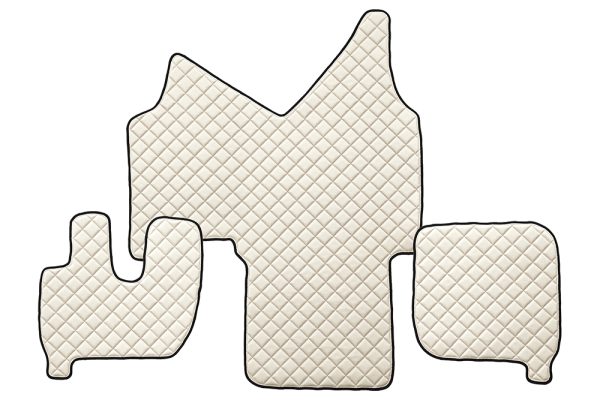Tappetini in pelle per Iveco Stralis Automatico - Beige
