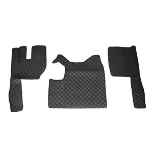 Tappetini in pelle per VOLVO FH13 trasmissione manuale (2010 – 2012) Nero
