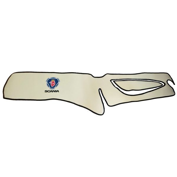 Tappetini in pelle per SCANIA S + copertura del cruscotto - Pelle liscia beige - Image 3
