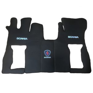 Tappetini in pelle per SCANIA S – pelle nera liscia