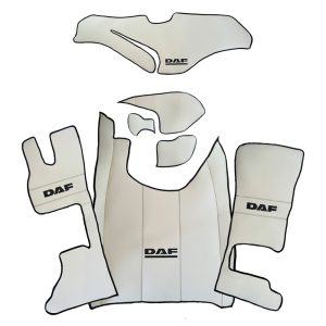 Tappetini in pelle per DAF XG/XG+ Automatico + copertura del cruscotto – Pelle liscia beige