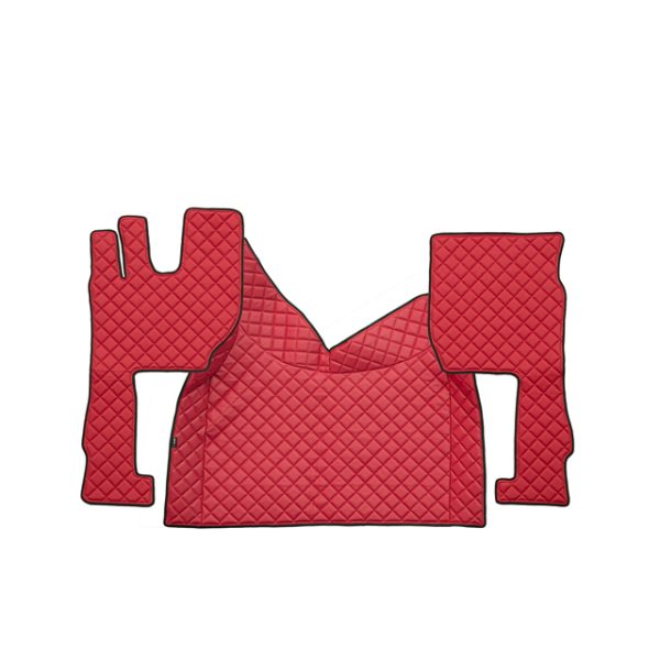 Tappetini in pelle per VOLVO FH Automatico (Dopo il 2013) Rosso