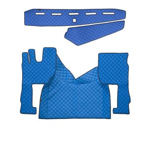 Rivestimento cruscotto in pelle per + tappeto Volvo FH (Dopo il 2013) Automatico / Blu