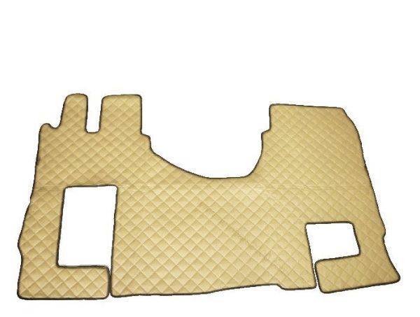 Tappetini in pelle per Mercedes Actros MP4 Automatico - Beige